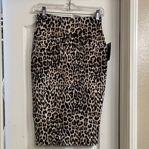 Stylish Leopard Print Pencil Skirt